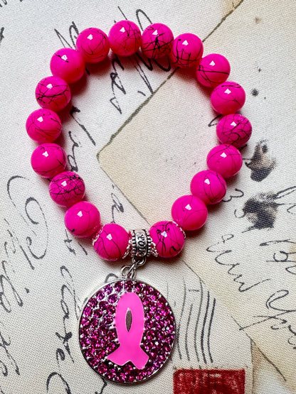 Pink Ribbon Power Bracelet